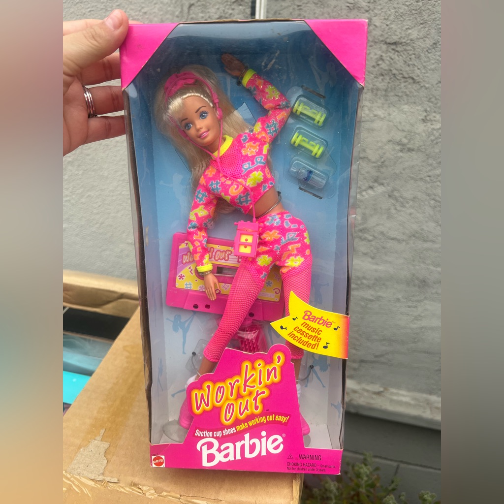 Vintage Workin Out Barbie 1996